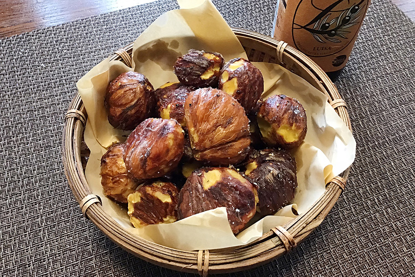 オリーブオイルで栗の渋皮揚げと大人のおつまみ栗きんとん | オリーブ