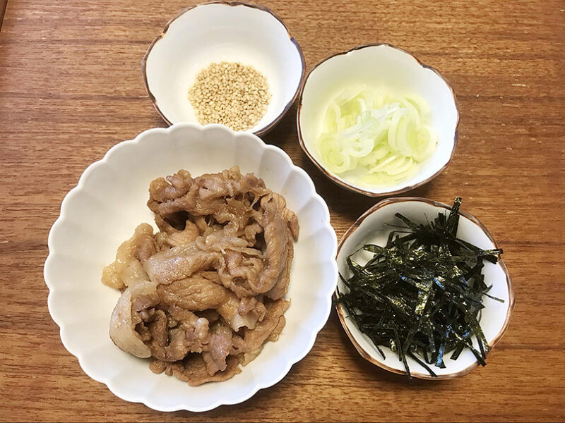 長ねぎ、焼き海苔