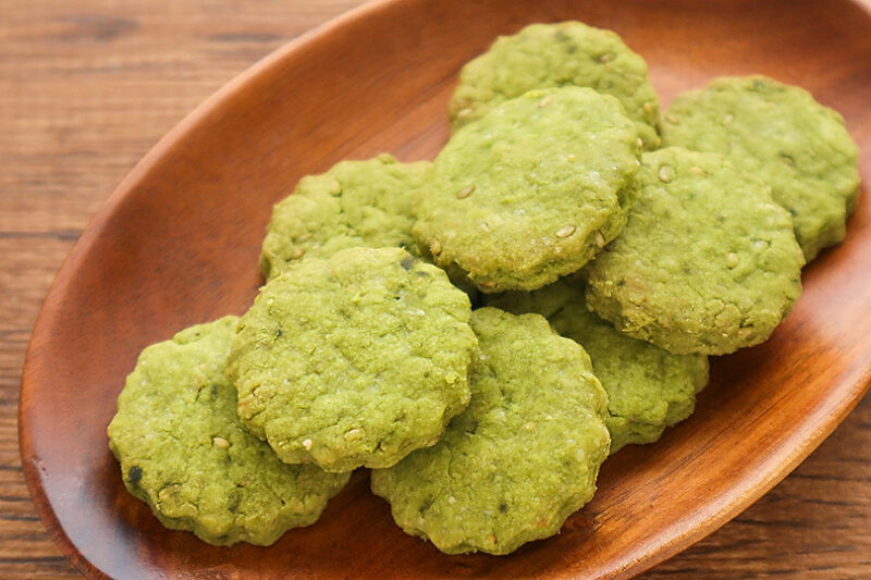 抹茶と白ごまのクッキー