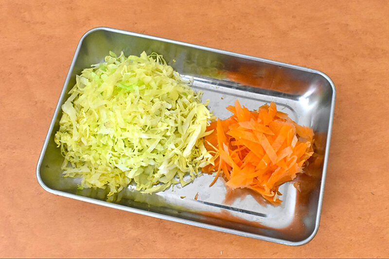 キャベツ、にんじん