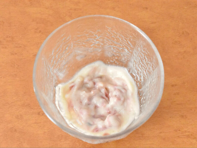 梅干し、豆乳マヨソース