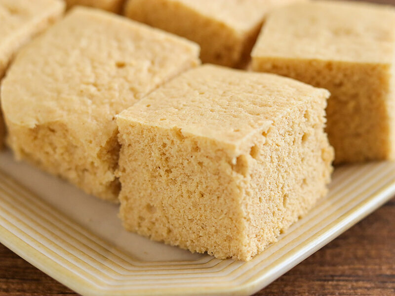 きなこの米粉蒸しパン