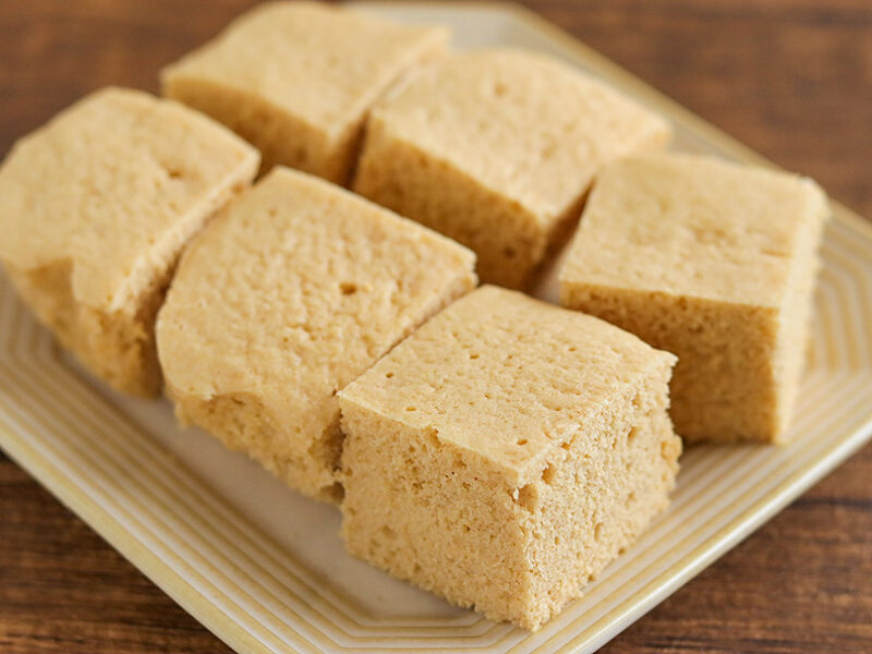 きなこの米粉蒸しパン