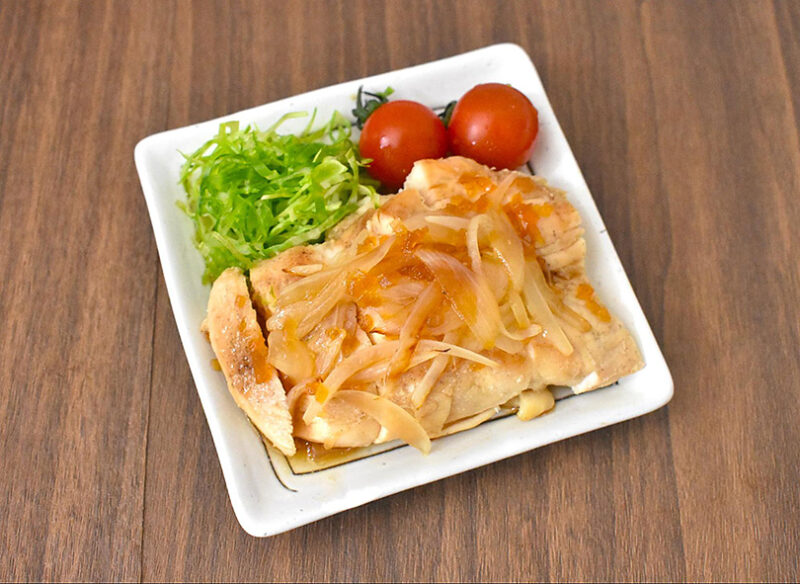 トリュフドレッシングをかける
