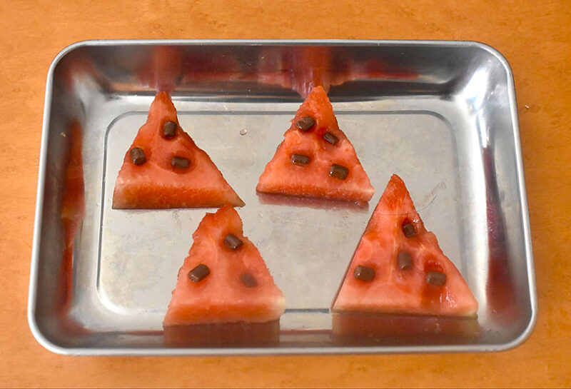 チョコチップを埋め込む