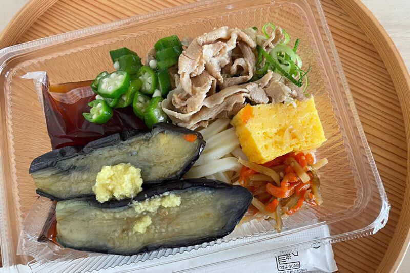 丸亀製麺　揚げ茄子と豚しゃぶうどん弁当