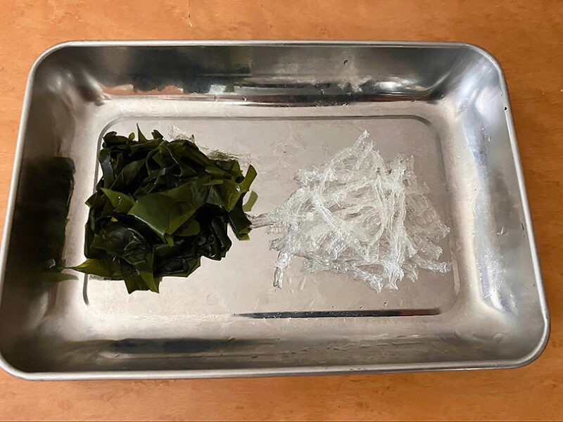 わかめ、糸寒天