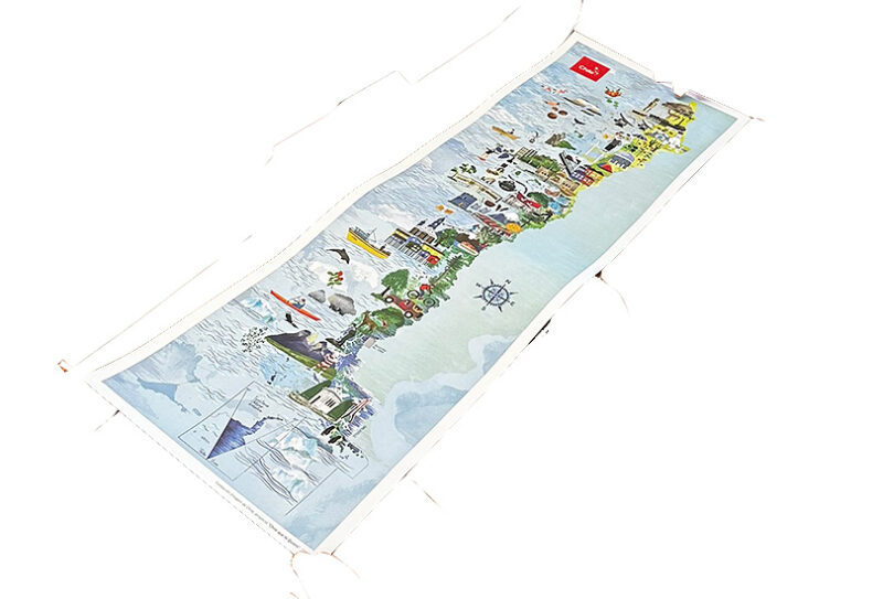 南北に長いチリの地形