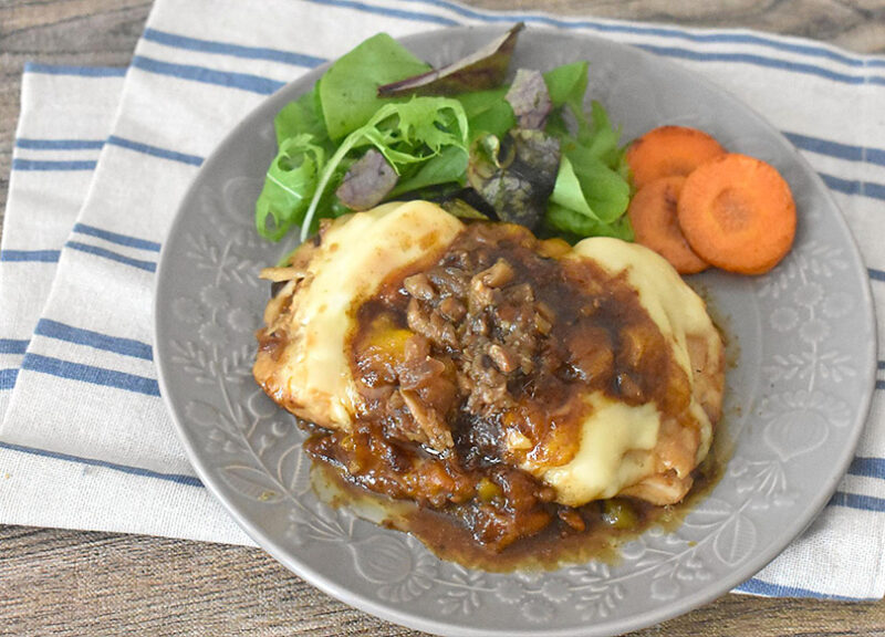 キノコのブルスケッタをトッピング