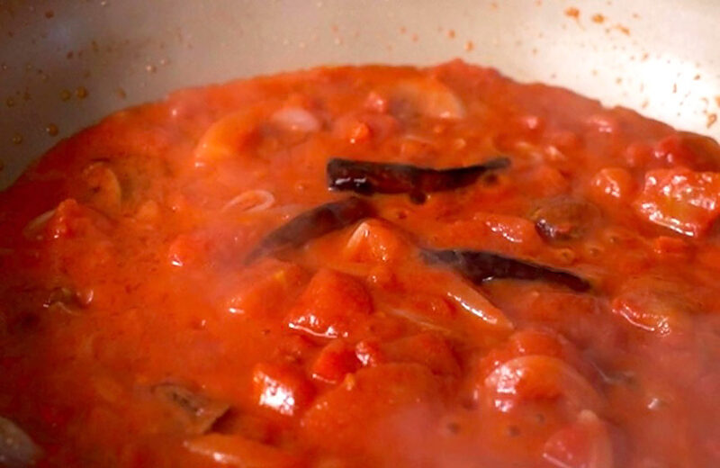 1〜2分煮詰める