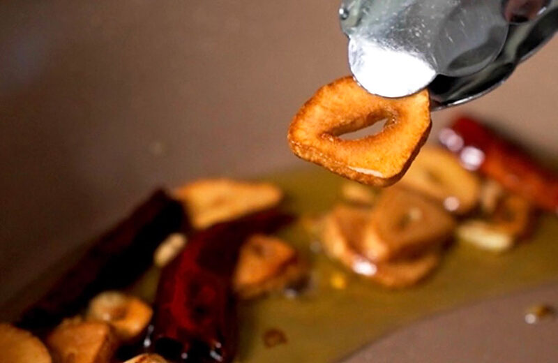 にんにく 揚げ炒め