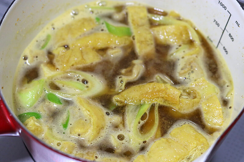 水、和風顆粒だし、しょうゆ、みりん、酒、水溶き片栗粉