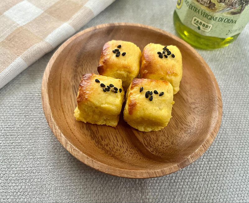 バターを代用!オリーブオイルを使ったコロコロスイートポテト