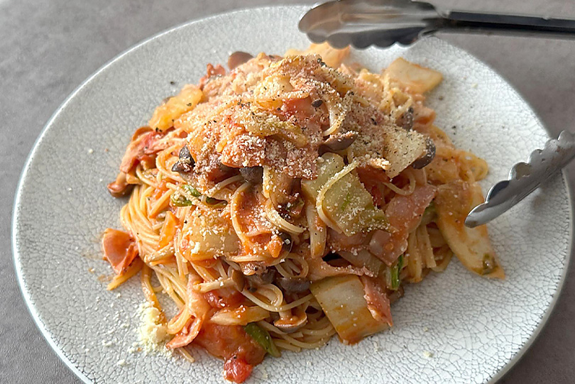 白菜と牛乳で作るトマトクリーム風パスタ | オリーブノート公式