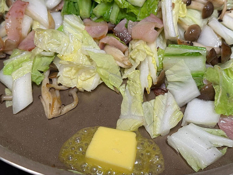 バターを溶かす