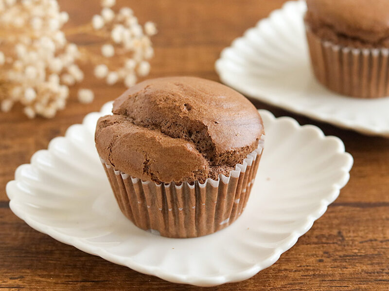 ココアのカップシフォンケーキ