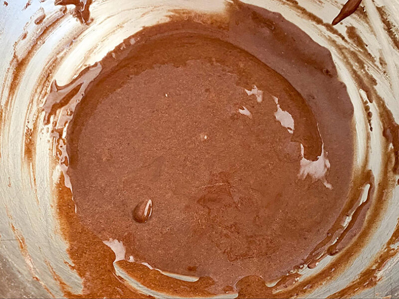 米粉とココアパウダー