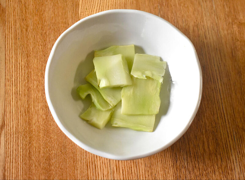 ブロッコリーの茎