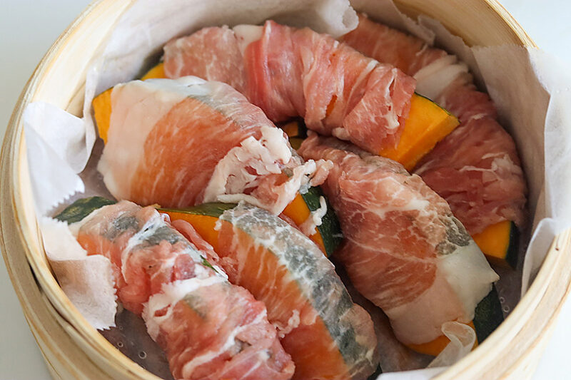 せいろに並べる