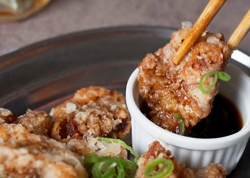 揚げたての砂肝は、外はカリッと香ばしく、中はコリコリとした歯ごたえ