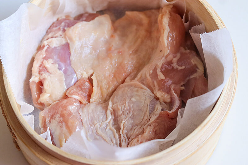 鶏もも肉を15分加熱