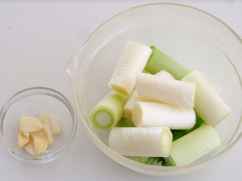 長ねぎ、にんにく