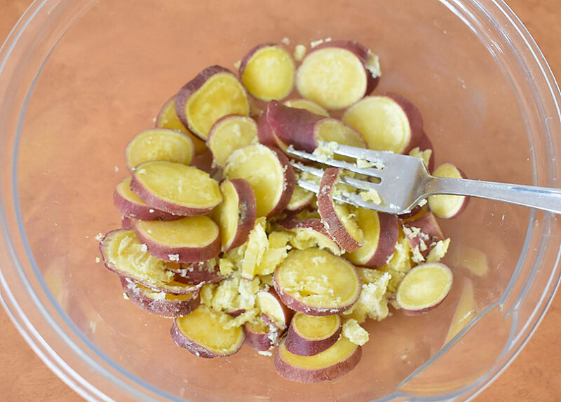 レンジ500Wで5分程加熱