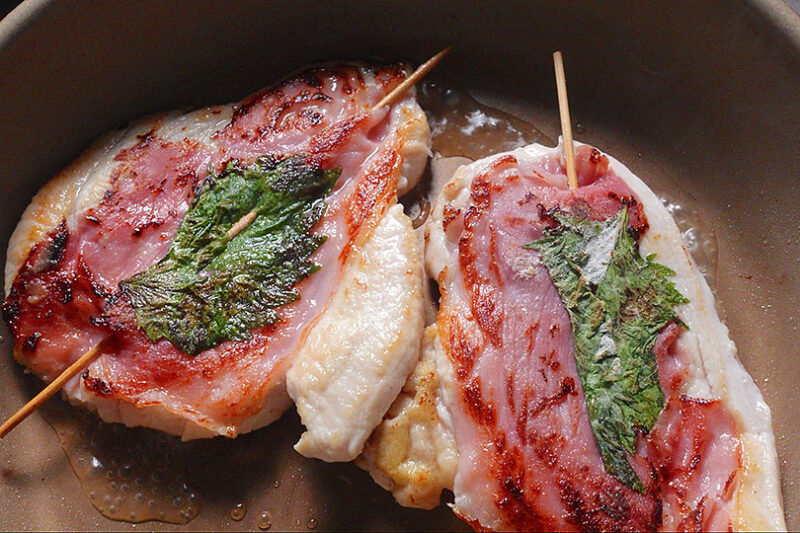 カリッと焼き色をつける