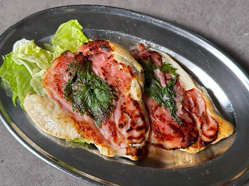 鶏むね肉と大葉のサルティンボッカ風