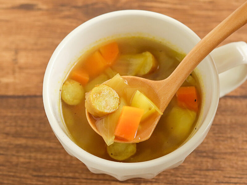 ウインナーや野菜がたっぷり