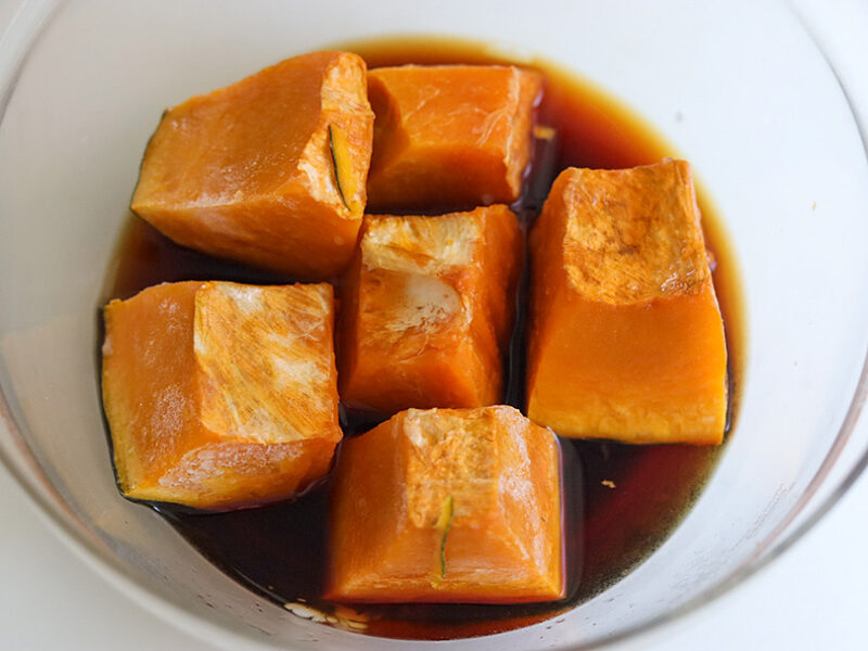 レンジ600Wで3分半～4分加熱