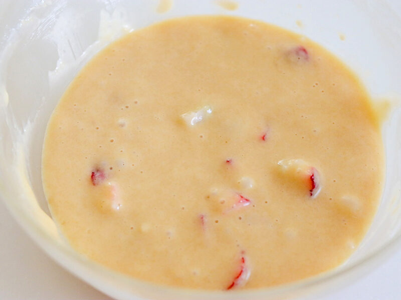 いちごを加える