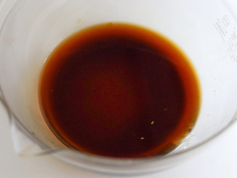 水、みりん、酒、しょうゆ、砂糖