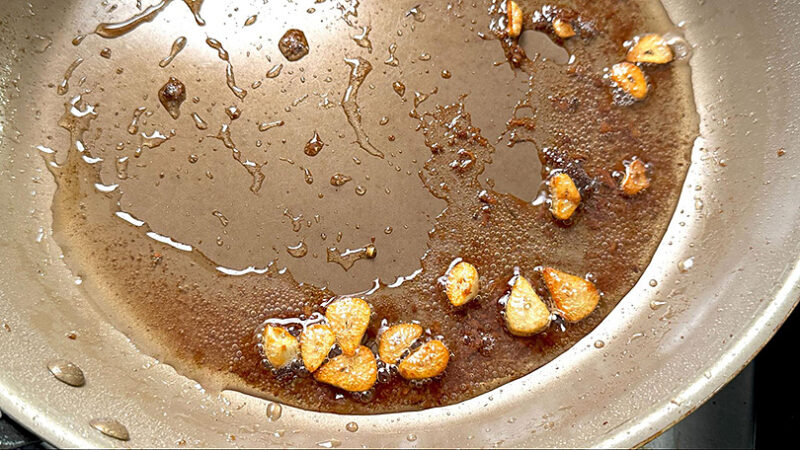 にんにくの香りを引き出す